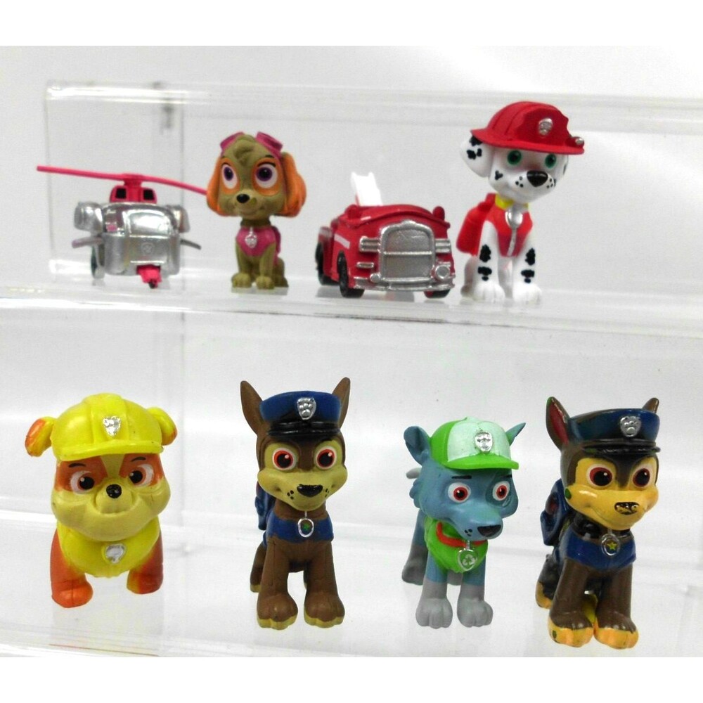 Paw Patrol Mini Figures Lot of 8 Cake Toppers 1 to 1.5 Inches Chase Marshall
